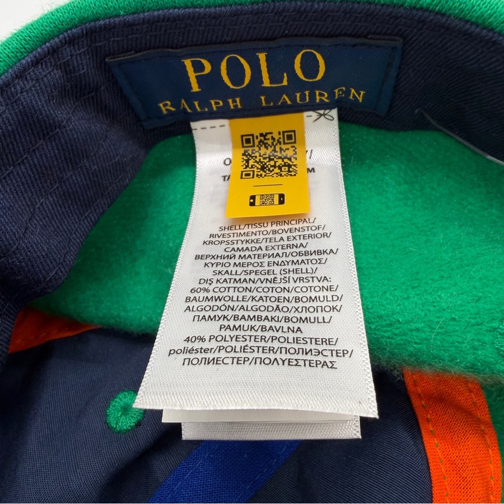 Polo Ralph Lauren 67 ATHL. DIV P-Wing Hat Cap Green Fleece Snapback One Size NWT - Picture 8 of 14